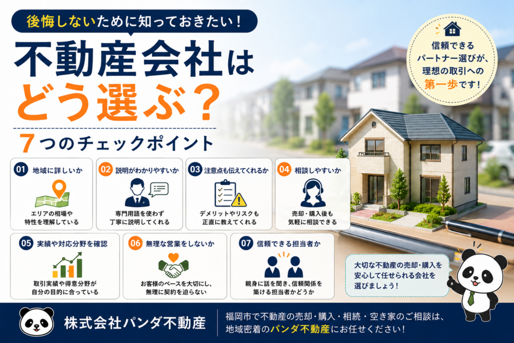 不動産会社はどう選ぶ？後悔しないための7つのチェックポイント