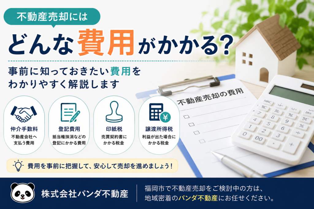 不動産売却にはどんな費用がかかる？事前に知っておきたい費用をわかりやすく解説